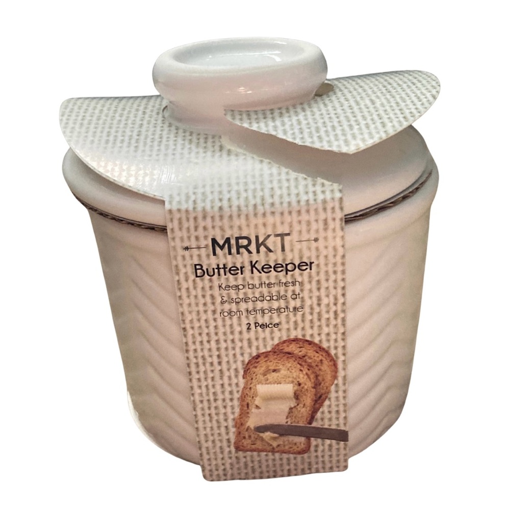 MRKT Butter Keeper Ceramic Two Piece Set